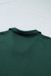 Evergreen Plus Size Glow Studded Zip up T Shirt Dress with Pockets